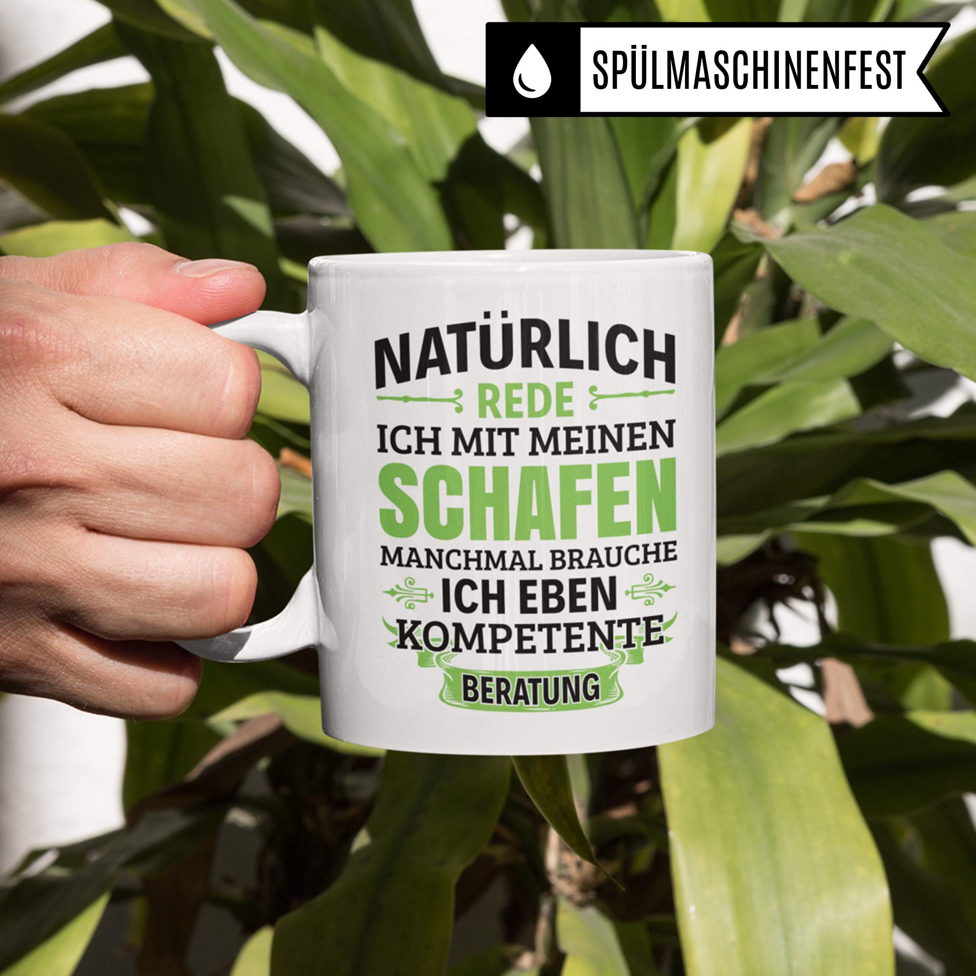 Pagma Druck Tasse Schaf Geschenk, Becher Geschenkidee für Schäfer & Schafzüchter, Kaffeetasse Schafzucht Schäferei Schäfchen Kaffeebecher