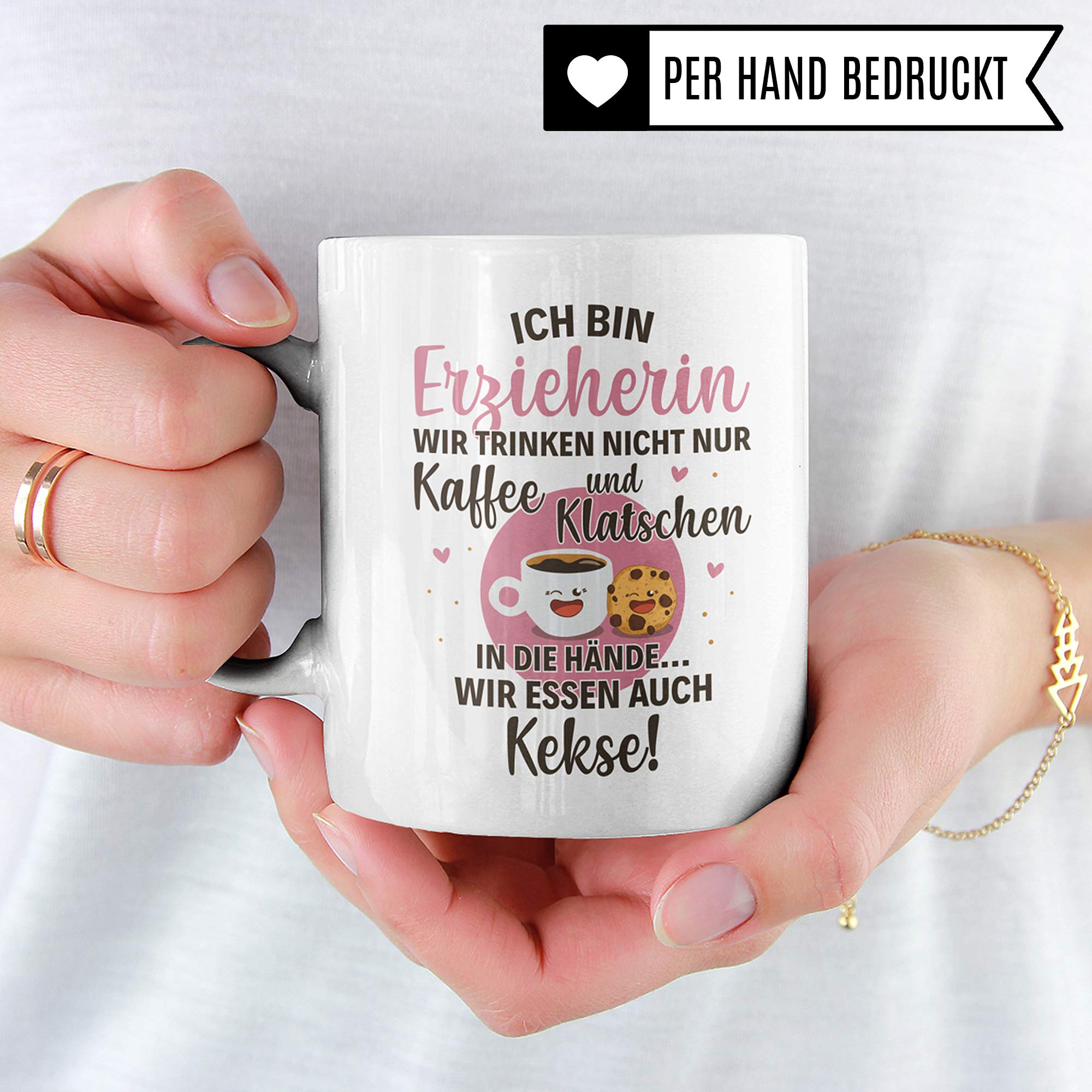 Pagma Druck Erzieherin Tasse, Abschiedsgeschenk Kindergarten, Erzieherin Geschenk Becher, Kaffeetasse Kindergarten Abschied Geschenkidee Kita Dankeschön für Kindergärtnerin Tagesmutter