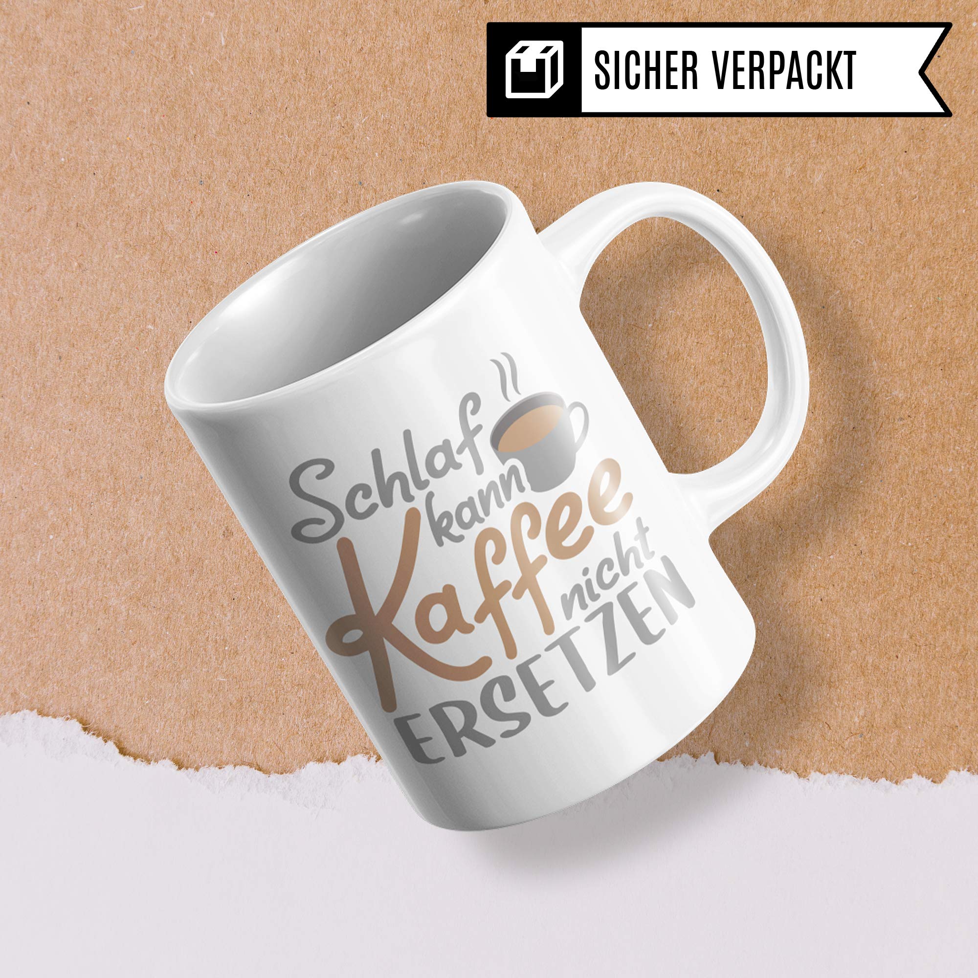 Tasse mit Spruch Kaffee, Kaffee Geschenk lustig, Kaffeetasse Spruch Geschenkidee, Morgenmuffel Koffein Büro lustig, Arbeit Kaffeeliebhaber Kaffeetrinker Kaffeebecher