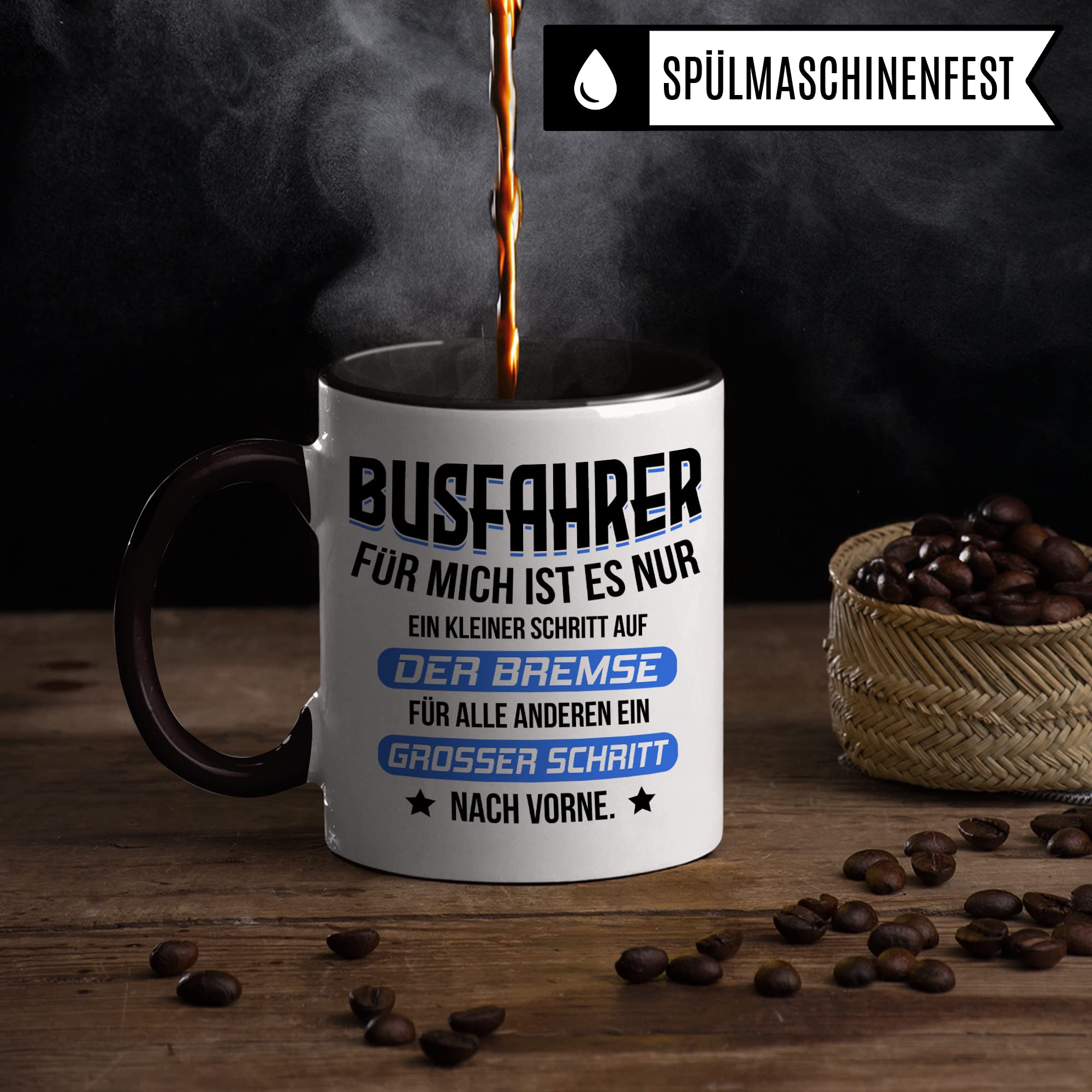 Busfahrer Tasse, Bus Fahrer Beruf Becher, Autobusfahrer Geschenkidee, Kollegen Geschenk, Kaffeetasse Humor Witz Geschenk für Bus Fahrer, Kaffeebecher für Männer