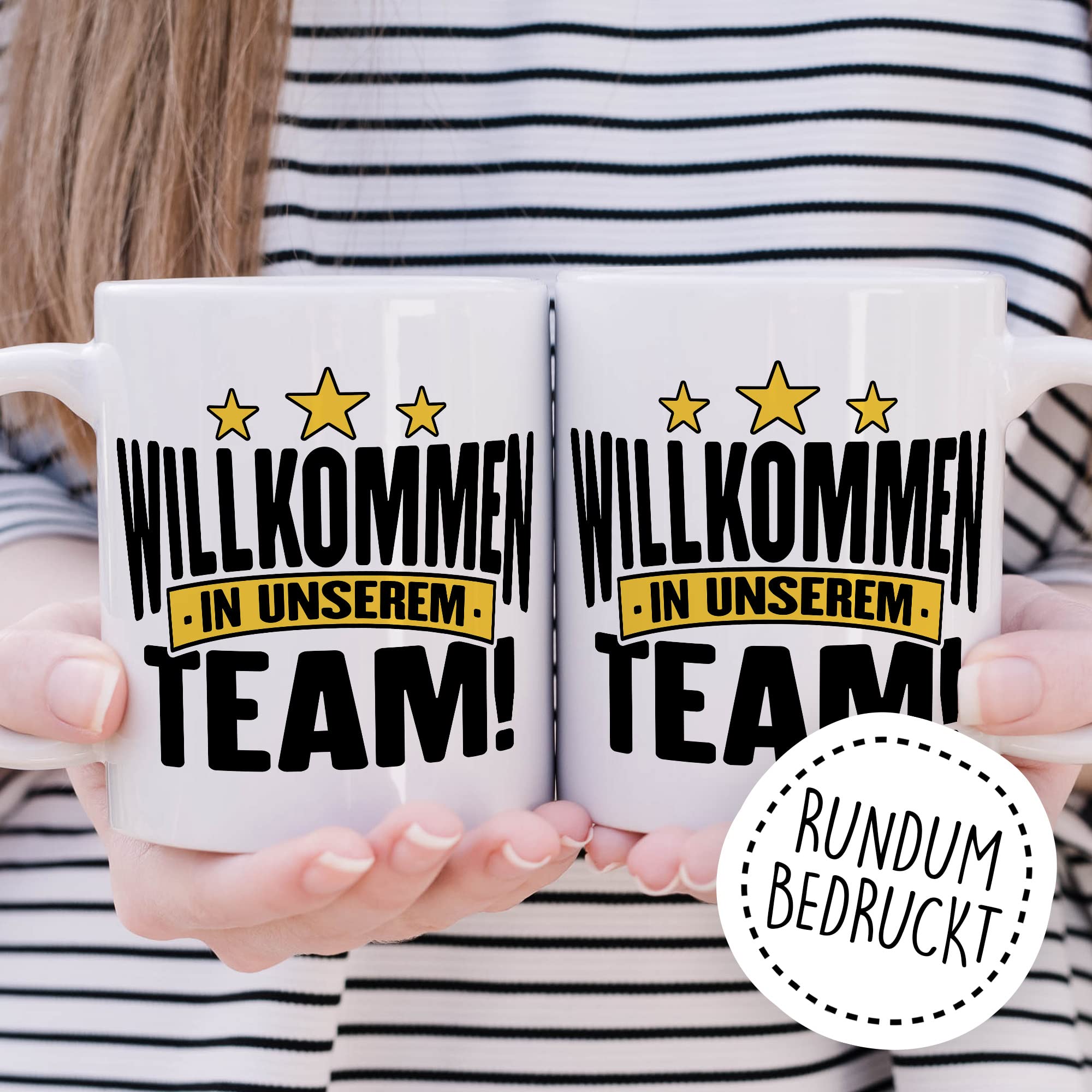 Willkommen Tasse Geschenk Kollegen Geschenkidee Willkommensgeschenk Kaffeetasse Büro neue Kollegen Geschenkidee Willkommen im Team Kaffee-Becher Zuwachs Mitarbeiter