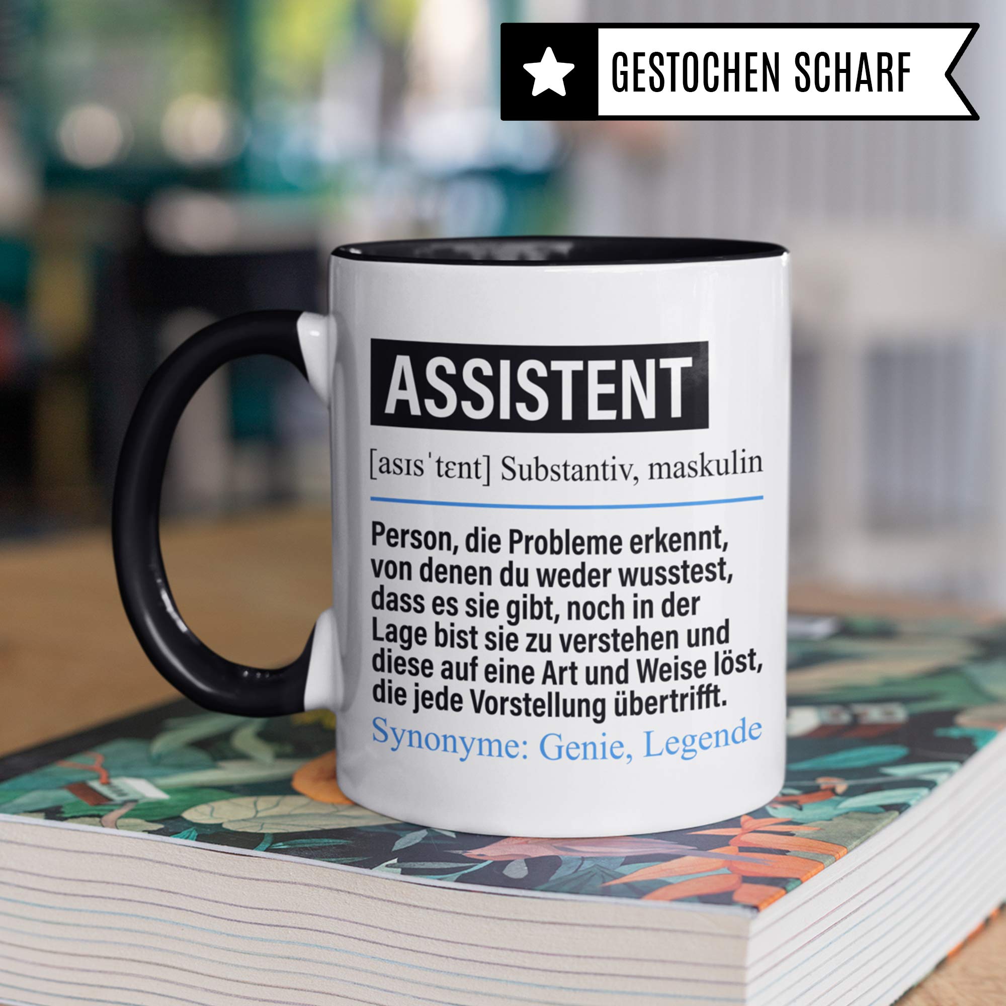 Pagma Druck Tasse Assistent lustig, Assistent Geschenk, Spruch Hilfskraft Geschenkidee, Kaffeetasse Beruf Kaffeebecher Teetasse Assistenten Becher