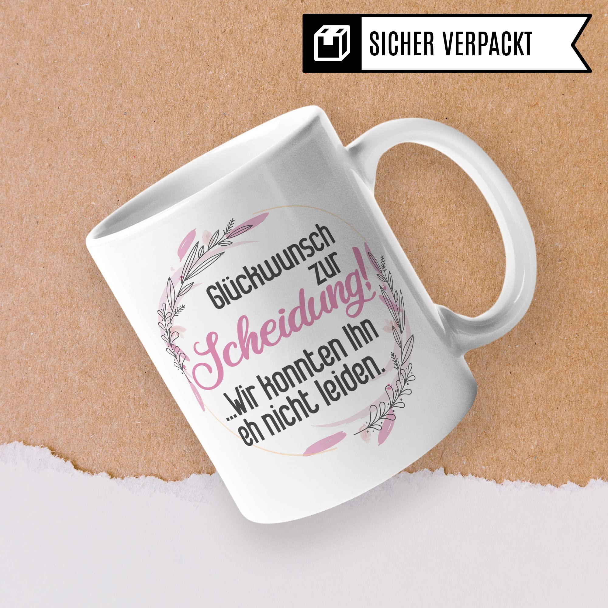 Tasse Scheidung, Glückwunsch zur Scheidung, Spruch Scheidungsparty Frau Scheidung Geschenke Frauen Trennung Kaffeetasse