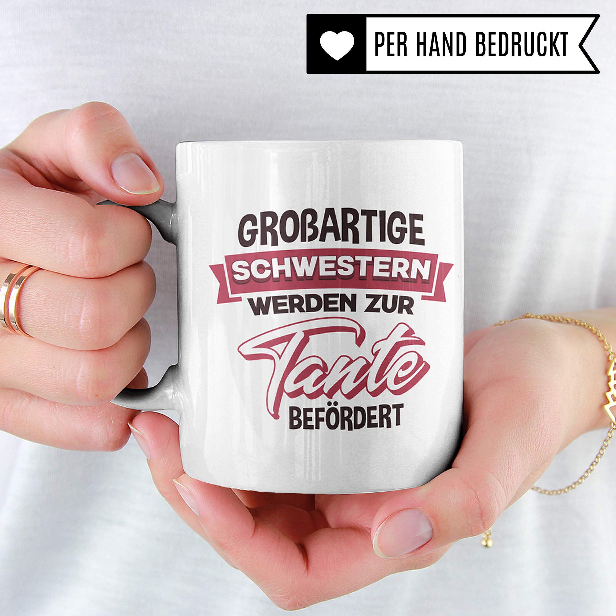 Tante Tasse Schwester Geschenk Tanten Spruch Geschenkidee Becher lustig Kaffeetasse Tantchen Nichte Neffe Spruch