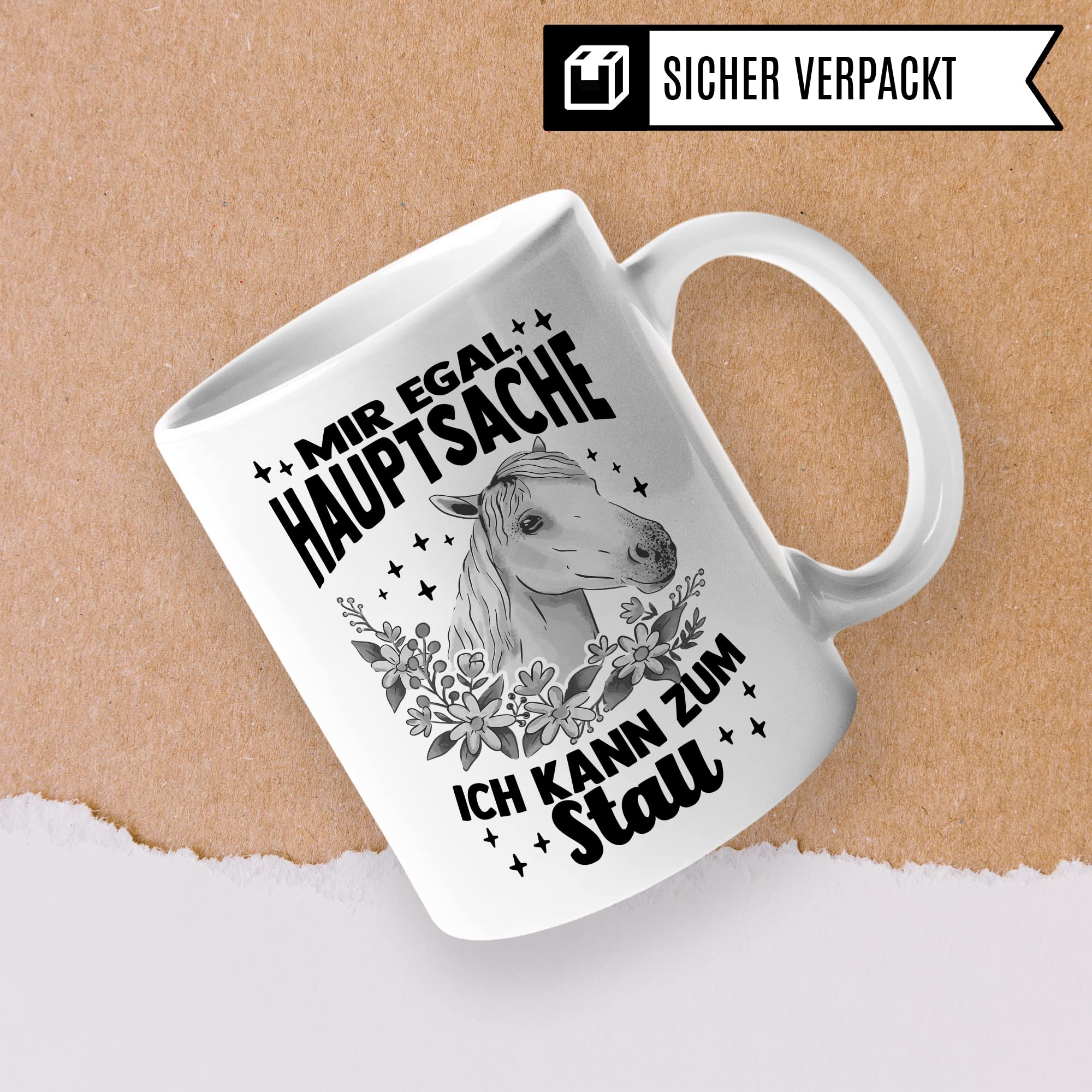 Tasse Pferd Stall Pferde Kaffeetasse Reiterin Kaffee-Becher Reiten bester Freund Vierbeiner Teetasse Pferdemädchen Stallmädchen Pferdeliebhaber Geschenk Geschenkidee Reiter