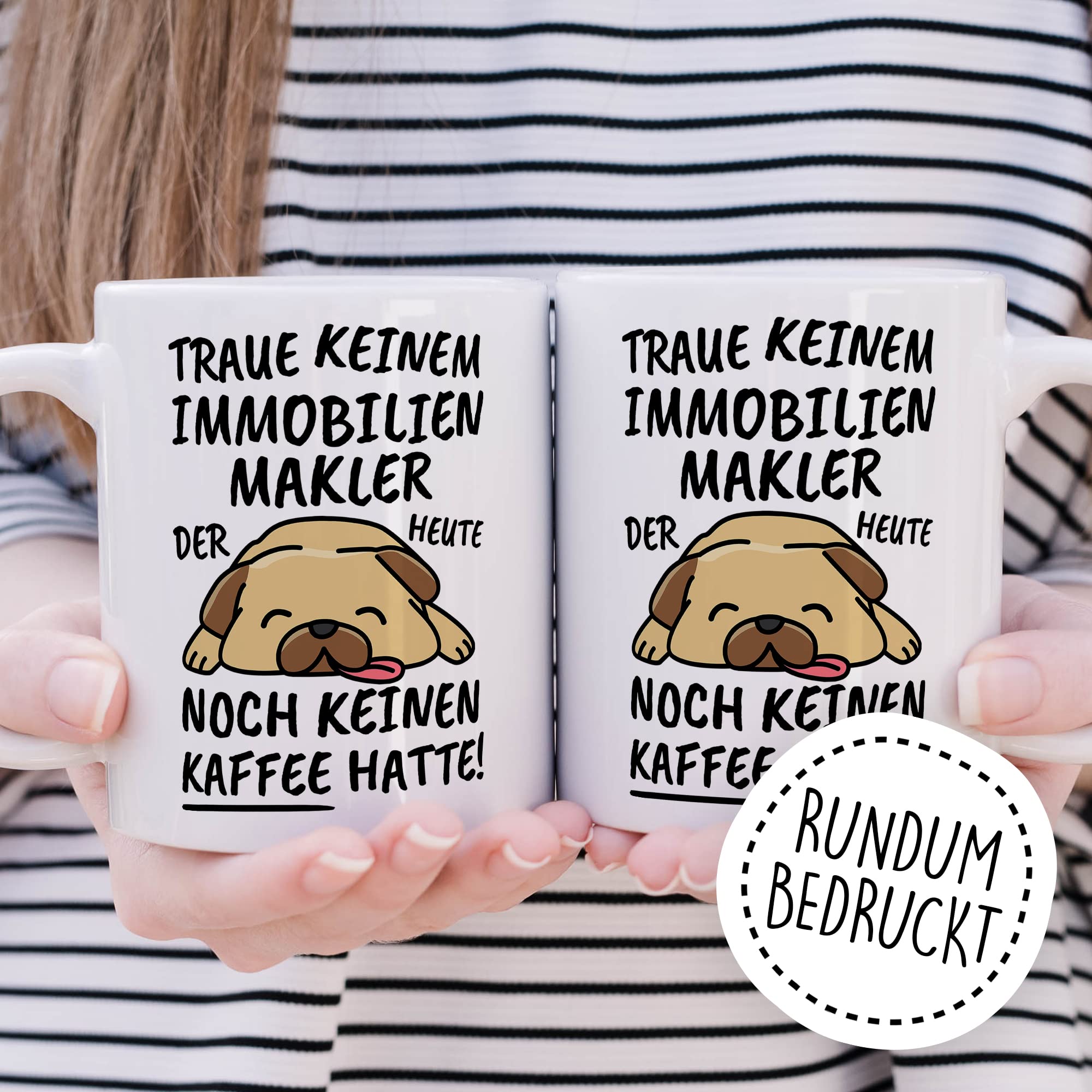 Tasse Immobilienmarkler lustig, Immobilienmarkler Geschenk Beruf, Spruch Kaffeebecher Immobilienmarkler Geschenkidee, Grundstücksmarkler Immobilienhändler Kaffee-Tasse Teetasse Becher