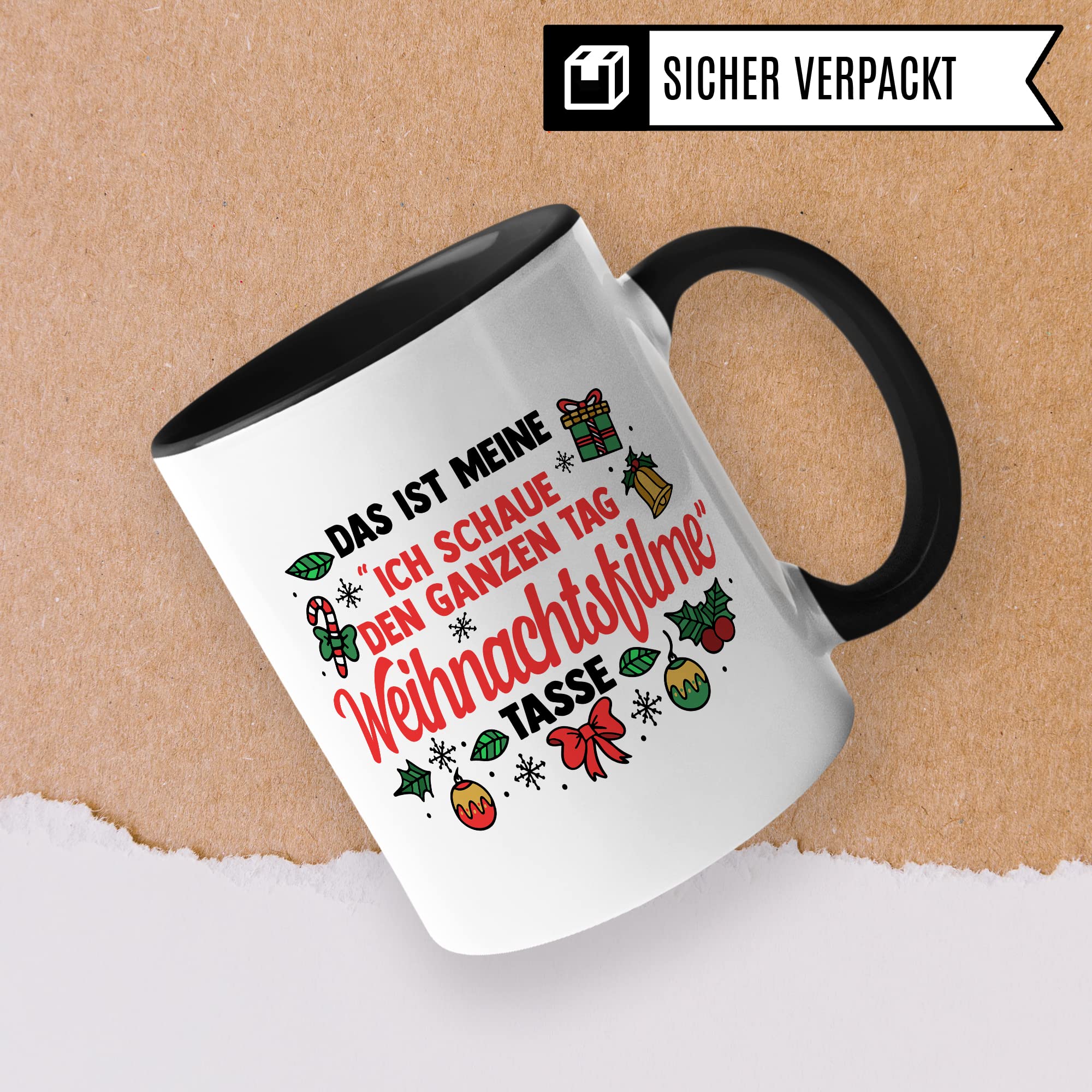 Weihnachten Tasse Weihnachts-Filme Kaffee-Becher Teetasse Christmas Glühweintasse Geschenk Geschenkidee Frohe Weihnachten Winter Kaffeetasse Fest Winter weihnachtlich X-Mas Advent Freundin Kollegin