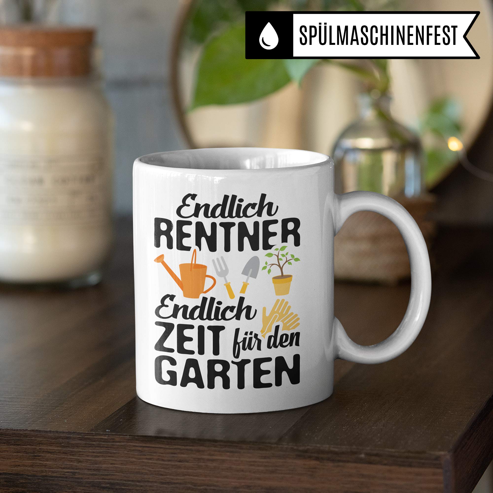 Pagma Druck Rentner Tasse, Renteneintritt Geschenk, Kaffeebecher Rentenbeginn Pension Garten Rentnerin Spruch Mann Frau, Arbeit Abschiedsgeschenk Rentner Geschenk Ruhestand Becher