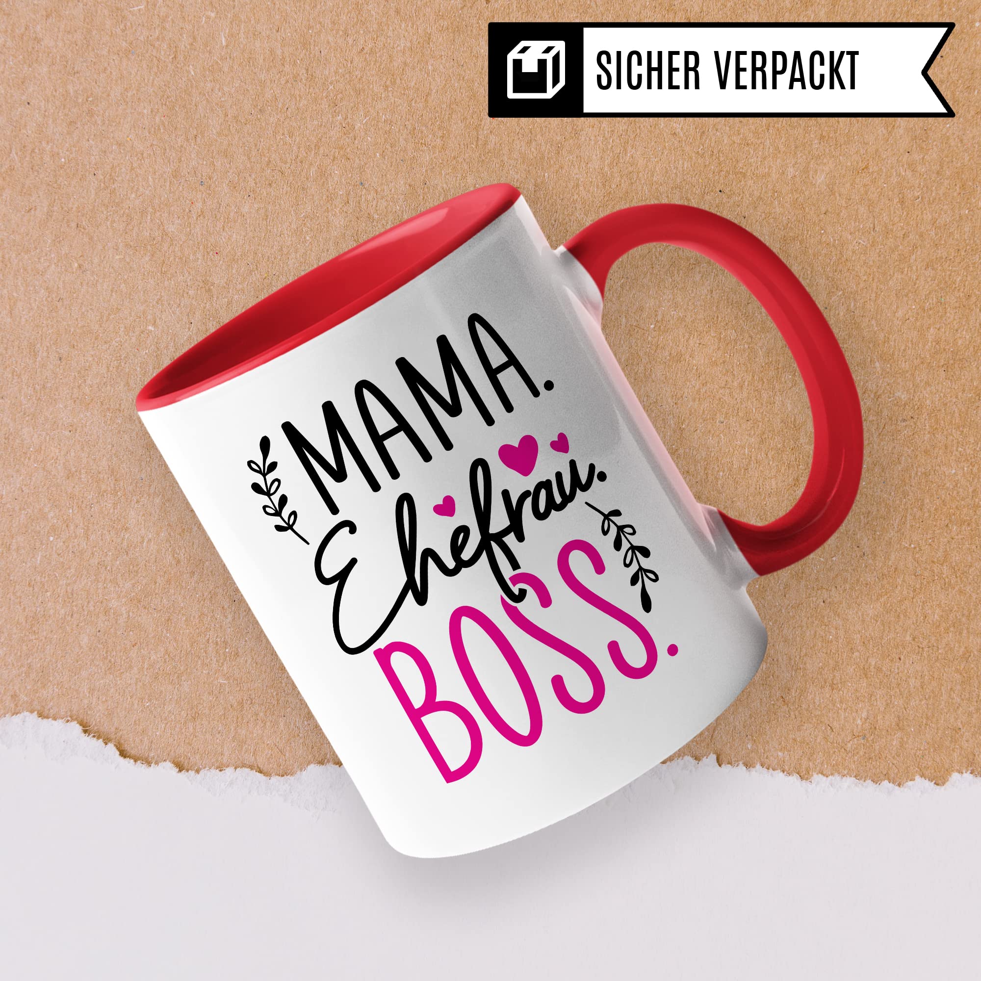 Tasse Mama Geschenk, Mama Ehefrau Boss Geschenkidee Kaffeetasse mit Spruch lustig Kaffee-Becher Mutter Chef Teetasse Muttertag Kaffee-Tasse