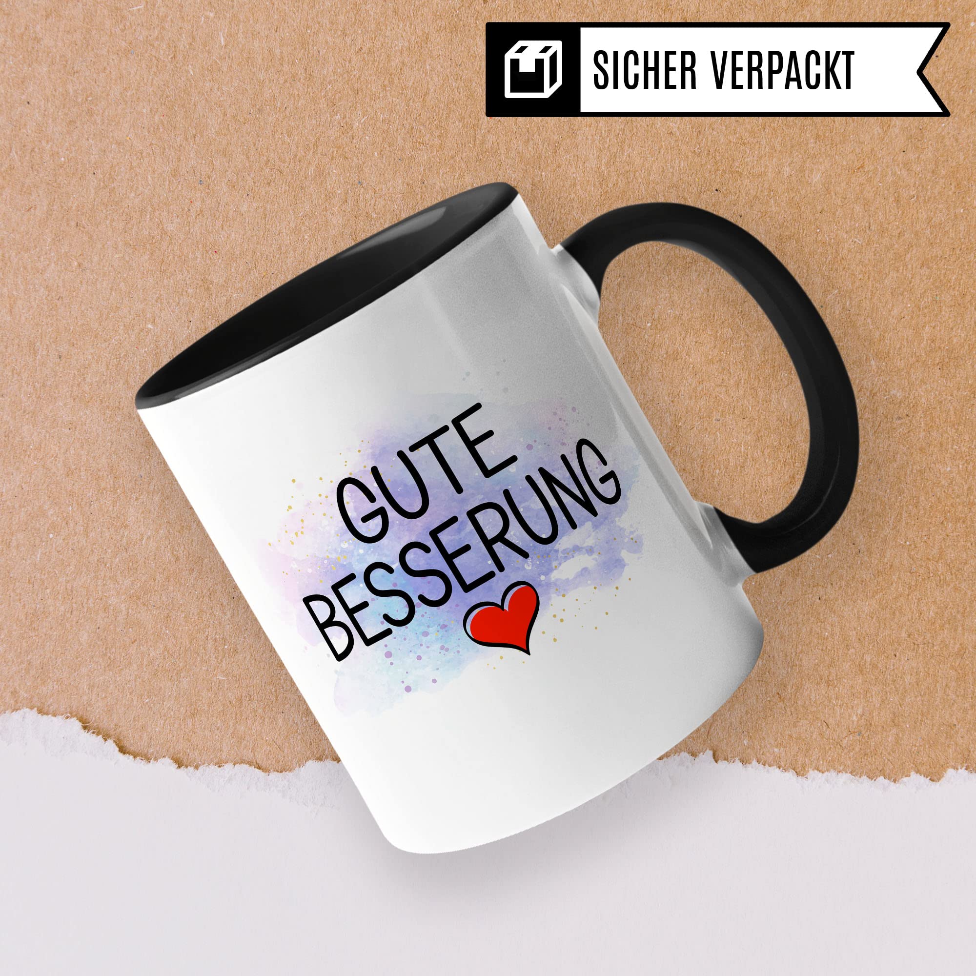 Tasse Gute Besserung Geschenke Werde schnell wieder gesund Krankenhaus-aufenthalt, schöner Spruch Geschenkidee Kaffeetasse Kaffeebecher