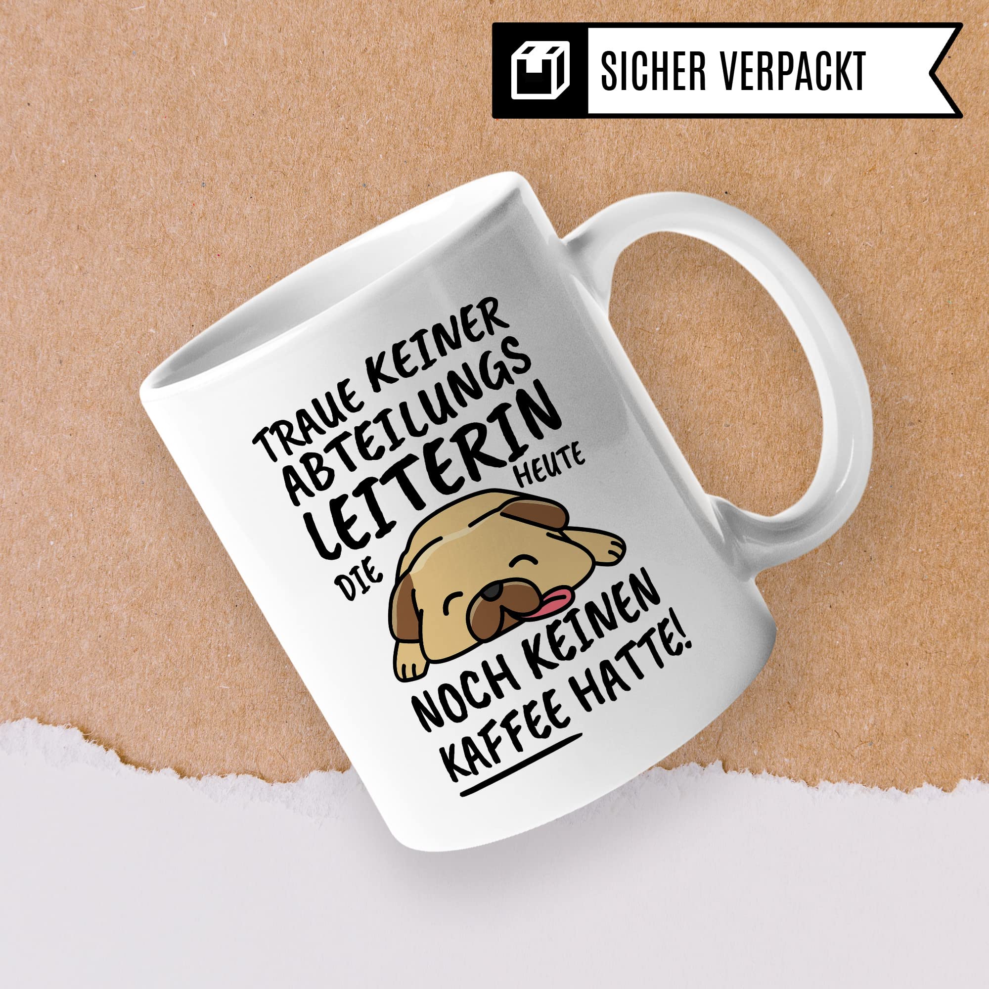 Tasse Abteilungsleiterin lustig, Abteilungsleiterin Geschenk Beruf, Spruch Kaffeebecher Abteilungsleiterinnen Geschenkidee, Leitung Abteilung Kollegin Leiterin Kaffee-Tasse Teetasse Becher