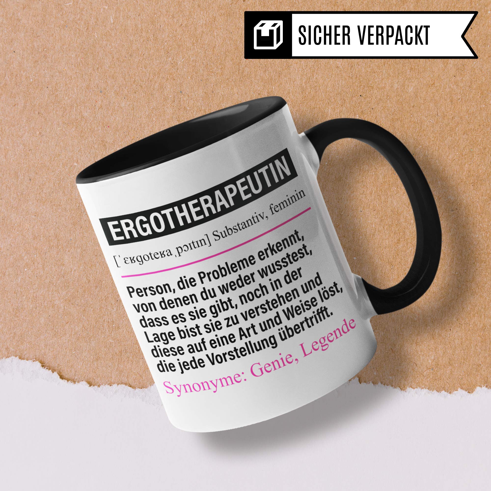 Pagma Druck Tasse Ergotherapeutin lustig, Ergotherapeutin Geschenk, Spruch Ergotherapie Kaffeebecher Geschenkidee, Kaffeetasse Beruf Ergotherapeutinnen Teetasse Becher