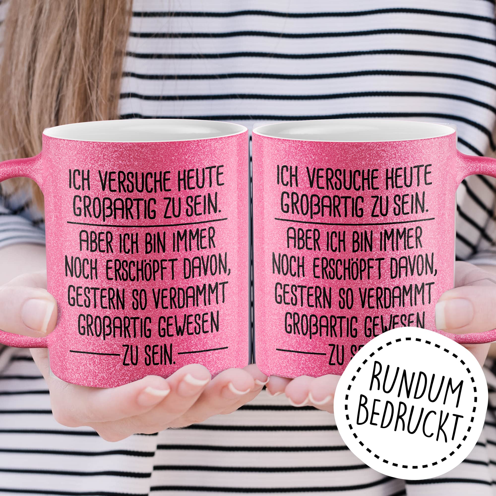 Lustige Tasse Spruch Kaffeetasse Sarkastisch verdammt großartig Kaffee-Becher Geschenk Büro Kollege Geschenkidee Kollegin Teetasse mit Motiv Humor