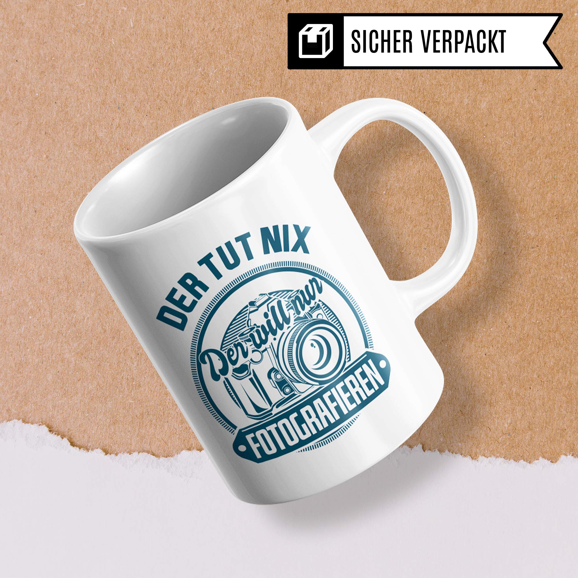 Pagma Druck Tasse Fotograf, Geschenk für Fotografen Becher, Kaffeetasse Fotografieren Spruch Objektiv Kameramann, Foto Kaffeebecher Photograf