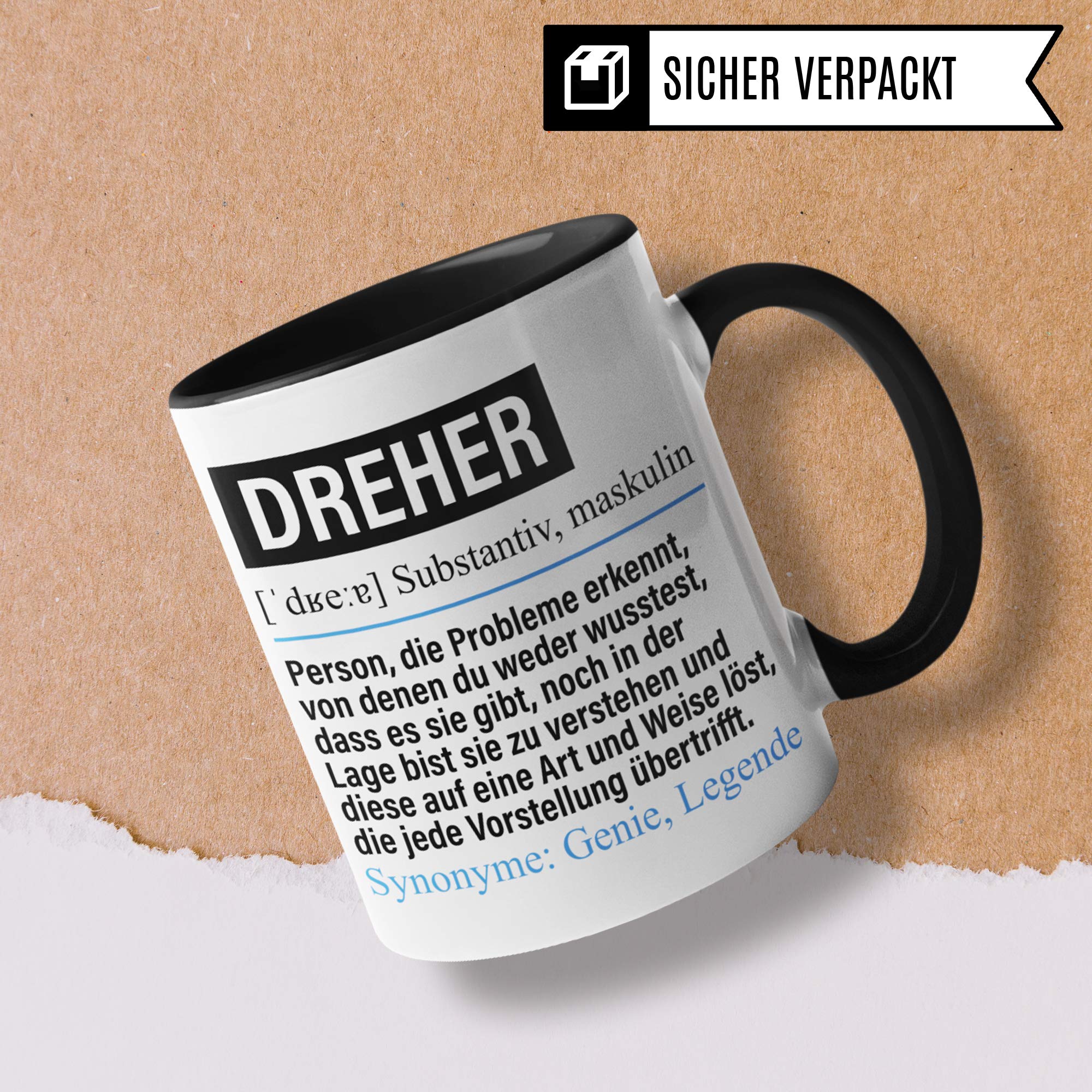 Pagma Druck Tasse Dreher lustig, Beruf Dreher Geschenk, Spruch Ausbildung Feinmechaniker Kaffeebecher Geschenkidee, Kaffeetasse Dreher Zerspanung Teetasse Zerspaner Becher