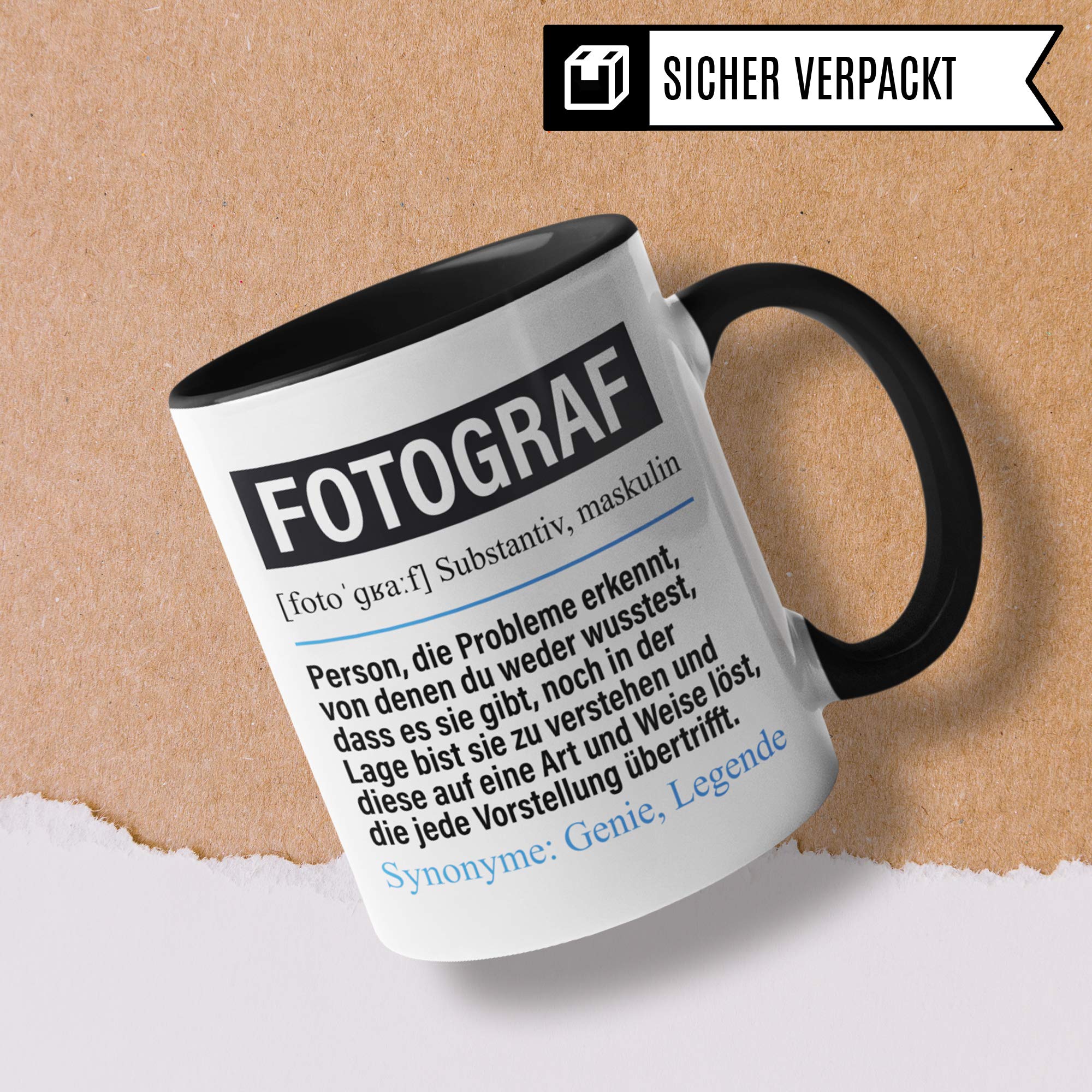 Pagma Druck Tasse Fotograf lustig, Fotograf Geschenk, Spruch Fotografie Kaffeebecher Geschenkidee, Kaffeetasse Beruf Fotografen Teetasse Becher